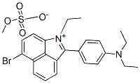 6-bromo-2-[4-(diethylamino)phenyl]-1-ethylbenz[cd]indolium methyl sulphate Structure