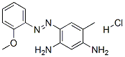 5-[(2-methoxyphenyl)azo]toluene-2,4-diamine hydrochloride Struktur