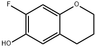 2H-1-Benzopyran-6-ol,  7-fluoro-3,4-dihydro- Structure