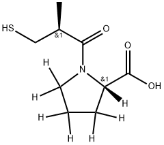 Captopril-D7 Struktur