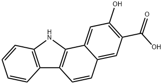 2-hydroxy-11H-benzo[a]carbazole-3-carboxylic acid  Struktur