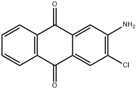 2-amino-3-chloro-anthraquinon Structure