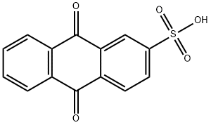 9,10-ジヒドロ-9,10-ジオキソアントラセン-2-スルホン酸 化学構造式