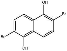 2,6-DIBROMO-1,5-DIHYDROXYNAPHTHALENE Structure