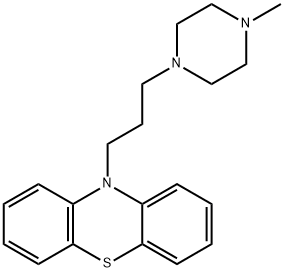 10-[3-(4-メチル-1-ピペラジニル)プロピル]-10H-フェノチアジン 化学構造式