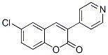 6-Chloro-3-(4-pyridyl)-2H-1-benzopyran-2-one Structure
