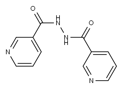 1,2-Bis[(3-pyridinyl)carbonyl]hydrazine Struktur