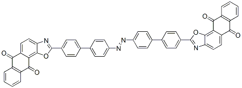 2,2'-[azobis[[1,1'-biphenyl]-4,4'-diyl]]bis[anthra[2,1-d]oxazole-6,11-dione] 结构式