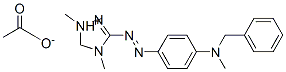 1,4-dimethyl-3-[[4-[methylbenzylamino]phenyl]azo]-1H-1,2,4-triazolium acetate Structure