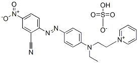 1-[2-[[4-[(2-cyano-4-nitrophenyl)azo]phenyl]ethylamino]ethyl]pyridinium hydrogen sulphate Structure