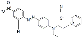 84000-84-0 1-[2-[[4-[(2-cyano-4-nitrophenyl)azo]phenyl]ethylamino]ethyl]pyridinium thiocyanate