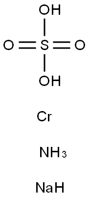 クロム/硫酸/アンモニア/ナトリウム,(1:x:x:x) 化学構造式