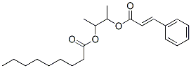 3-[(E)-3-phenylprop-2-enoyl]oxybutan-2-yl nonanoate Struktur