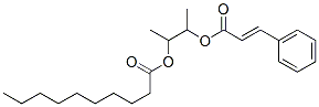 3-[(E)-3-phenylprop-2-enoyl]oxybutan-2-yl decanoate 化学構造式