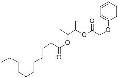 1-Methyl-2-((phenoxyacetyl)oxy)propyl undecanoate 结构式