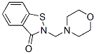 2-(4-morpholinylmethyl)-1,2-benzisothiazol-3(2H)-one 结构式
