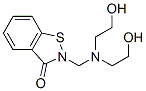 2-[[bis(2-hydroxyethyl)amino]methyl]-1,2-benzisothiazol-(2H)-one 结构式
