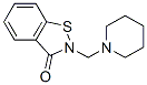 2-(1-piperidinylmethyl)-1,2-benzisothiazol-3(2H)-one 结构式