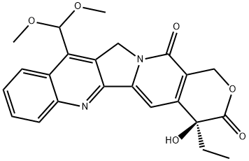 (S)-11-DiMethoxyMethyl-4-ethyl-4-hydroxy-1,12-dihydro-4H-2-oxa-6,12a
-diaza-dibenzo[b,h]fluorene-3,13-dione