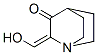 1-Azabicyclo[2.2.2]octan-3-one, 2-(hydroxymethylene)- (9CI) Struktur
