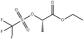 ETHYL (S)-2-(TRIFLUOROMETHYLSULFONYLOXY)PROPIONATE Struktur