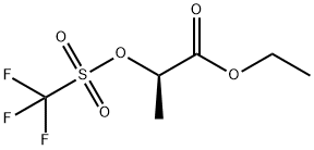 ETHYL (R)-2-(TRIFLUOROMETHYLSULFONYLOXY)PROPIONATE Struktur