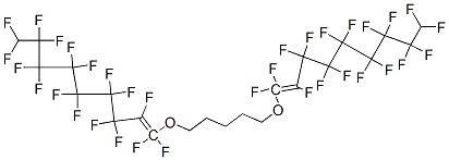 1,1'-[pentane-1,5-diylbis(oxy)]bis[heptadecafluorononene] Struktur
