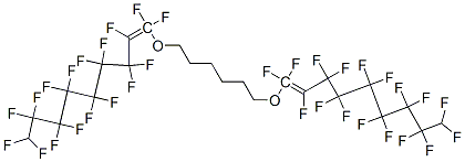 1,1'-[hexane-1,6-diylbis(oxy)]bis[heptadecafluorononene] 结构式