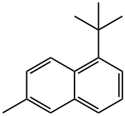 1-(tert-butyl)-6-methylnaphthalene 结构式
