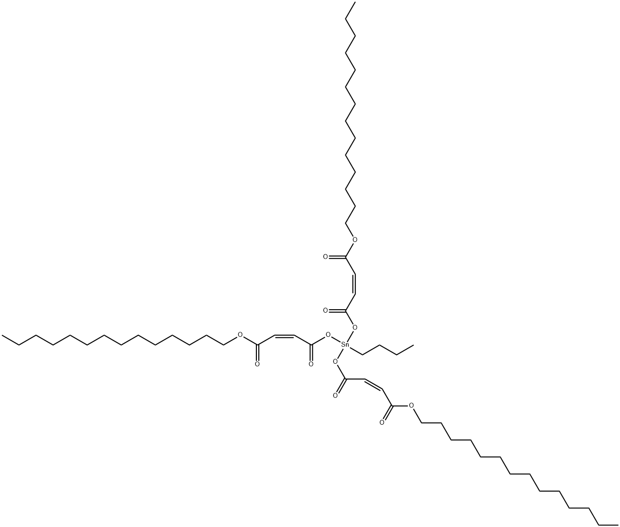 BUTYLTIN TRIS(TETRADECYL MALEATE) 结构式