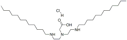 N,N-bis[2-(dodecylamino)ethyl]-glycine monohydrochloride 结构式
