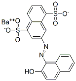3-[(2-hydroxy-1-naphthyl)azo]naphthalene-1,5-disulphonic acid, barium salt 结构式