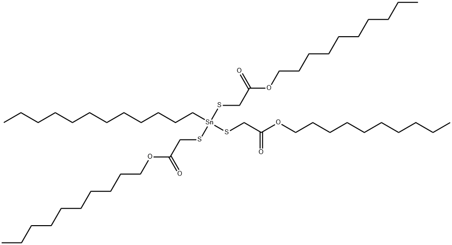 decyl 4-[[2-(decyloxy)-2-oxoethyl]thio]-4-dodecyl-7-oxo-8-oxa-3,5-dithia-4-stannaoctadecanoate 结构式
