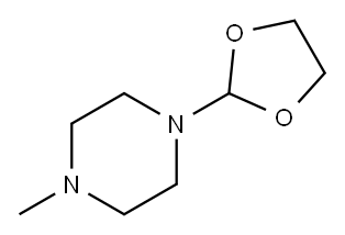 Piperazine, 1-(1,3-dioxolan-2-yl)-4-methyl- (9CI) 结构式