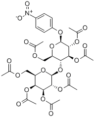 4-NITROPHENYL HEPTA-O-ACETYL-BETA-LACTOS 化学構造式