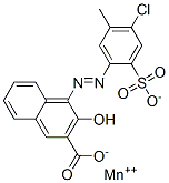 manganese 4-[(4-chloro-5-methyl-2-sulphonatophenyl)azo]-3-hydroxy-2-naphthoate Struktur