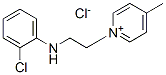 1-[2-[(2-chlorophenyl)amino]ethyl]-4-methylpyridinium chloride Structure