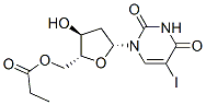 5-ヨード-5'-O-プロピオニル-2'-デオキシウリジン 化学構造式