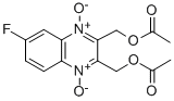 2,3-Quinoxalinedimethanol, 6-fluoro-, diacetate (ester), 1,4-dioxide Structure