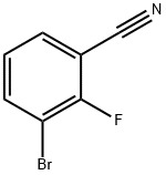 Benzonitrile, 3-bromo-2-fluoro- (9CI) Struktur