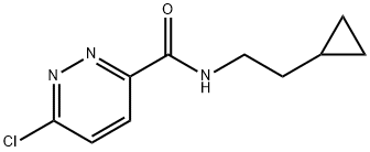 6-chloro-N-(2-cyclopropylethyl)pyridazine-3-carboxaMide Structure