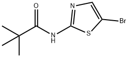 Propanamide,  N-(5-bromo-2-thiazolyl)-2,2-dimethyl- Structure