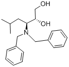 (2R,3S)-3-(ジベンジルアミノ)-5-メチルヘキサン-1,2-ジオール 化学構造式