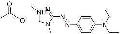 3-[[4-(diethylamino)phenyl]azo]-1,4-dimethyl-1H-1,2,4-triazolium acetate Structure