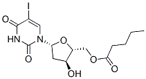 5'-O-バレリル-5-ヨード-2'-デオキシウリジン 化学構造式