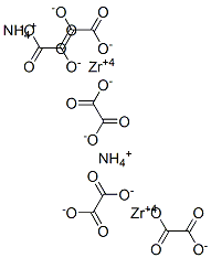 oxalic acid, ammonium zirconium salt Struktur