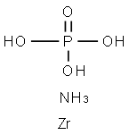 phosphoric acid, ammonium zirconium salt Struktur
