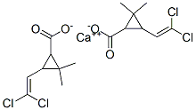 calcium bis[3-(2,2-dichlorovinyl)-2,2-dimethylcyclopropanecarboxylate] Structure