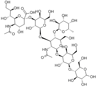 MONOSIALYL, MONOFUCOSYLLACTO-N-TETRAOSE, 84061-53-0, 结构式