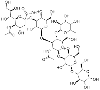 MONOSIALYL, MONOFUCOSYLLACTO-N-TETRAOSE Structure